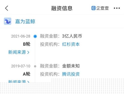 嘉为蓝鲸完成3亿人民币B轮融资，IT综合供应商获资本加持